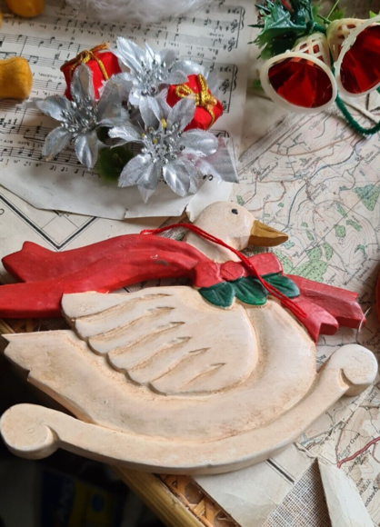 Vintage 10 Christmas Tree Decorations Santa, Plastic Bells,Teddys,Paper Lantern - Picture 14 of 16